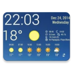 simple time & weather widget android application logo